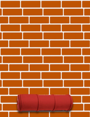 Валик фактурный для декоративной штукатурки с эффектом "Кирпичной кладки" 702 ( 180 мм)